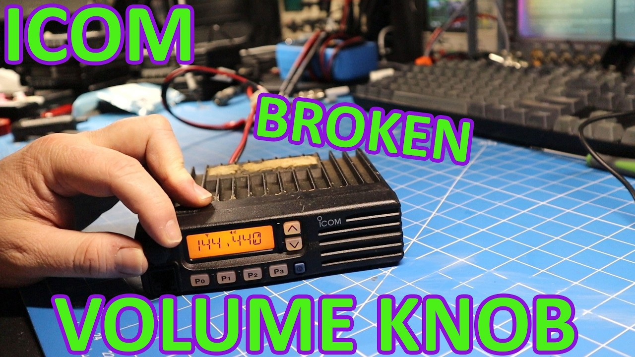 Icom IC-F110 & IC-F121 Volume pot replacement