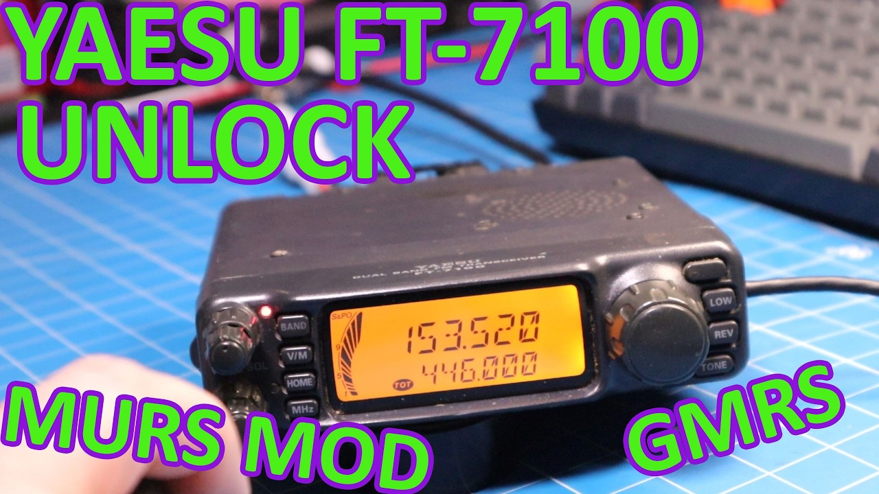 Unlock TX on a Yaesu FT-7100