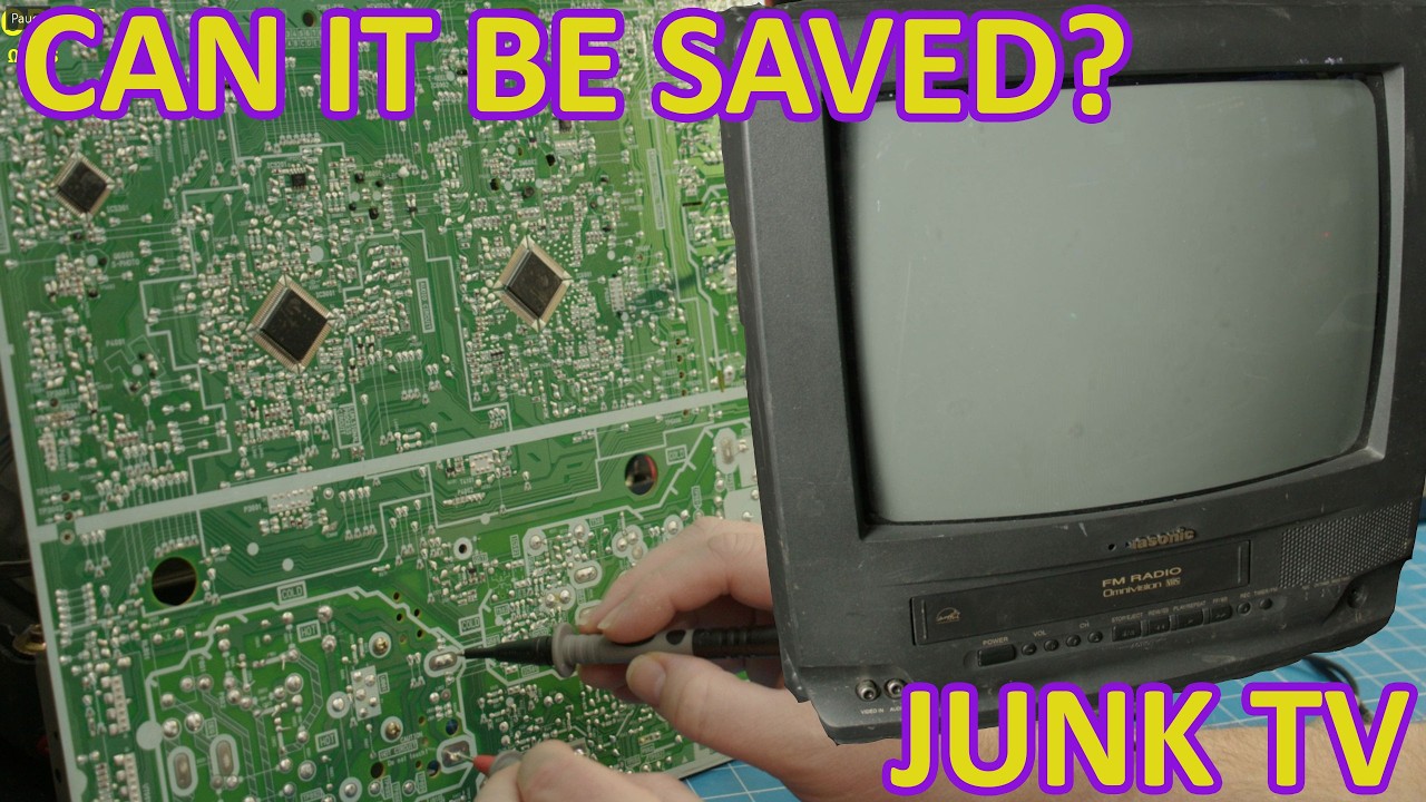 Can This Panasonic CRT TV Be Saved? | PV-C1322-K Repair (Part 1)